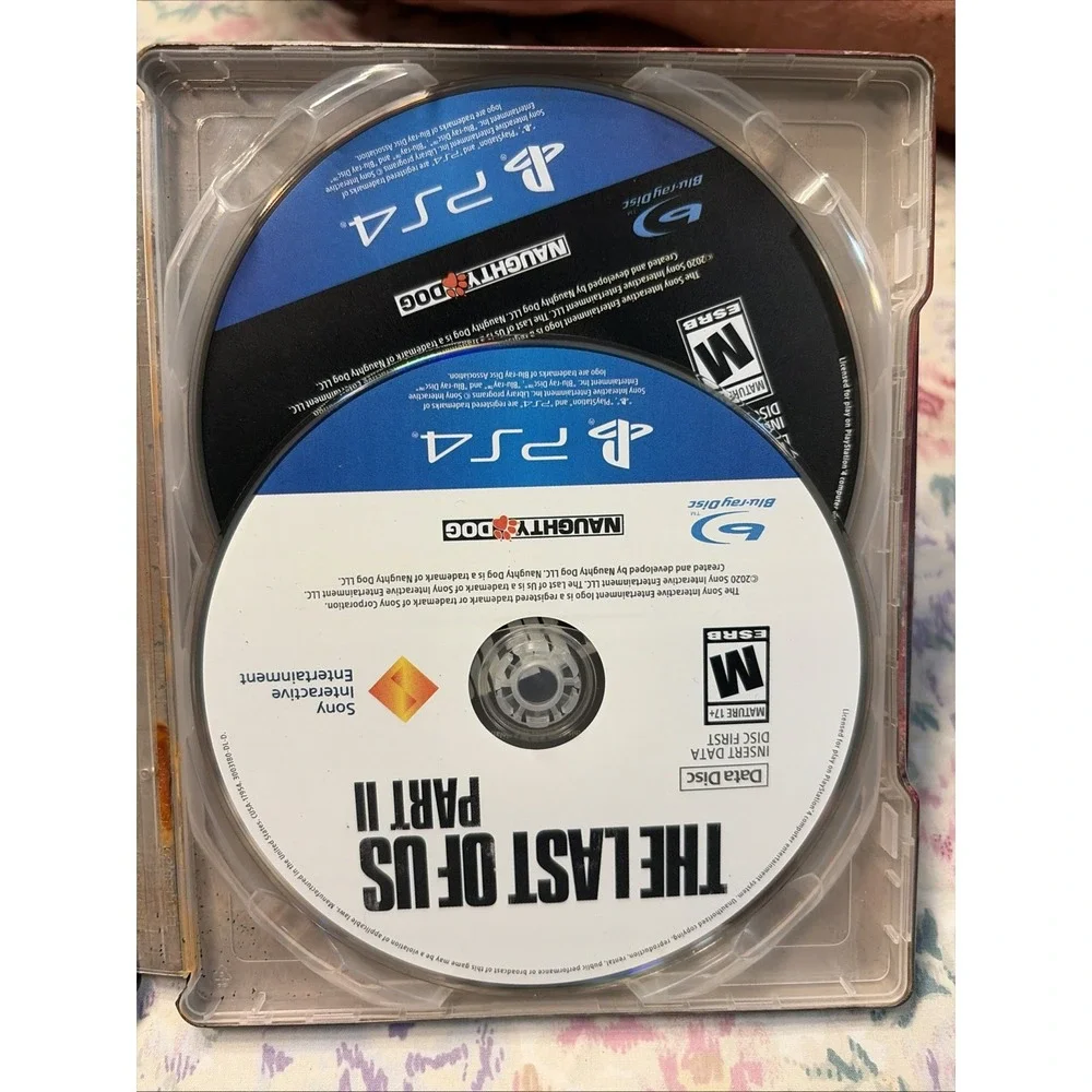 The Last Of Us Part II 2 Collector's Edition Steelbook Case Ps4 Game Ellie Abby
